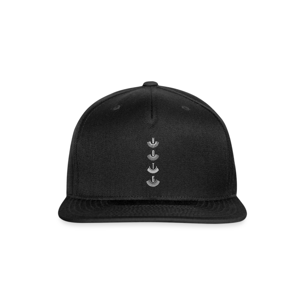 VOTE RBG Snapback Baseball Cap - black