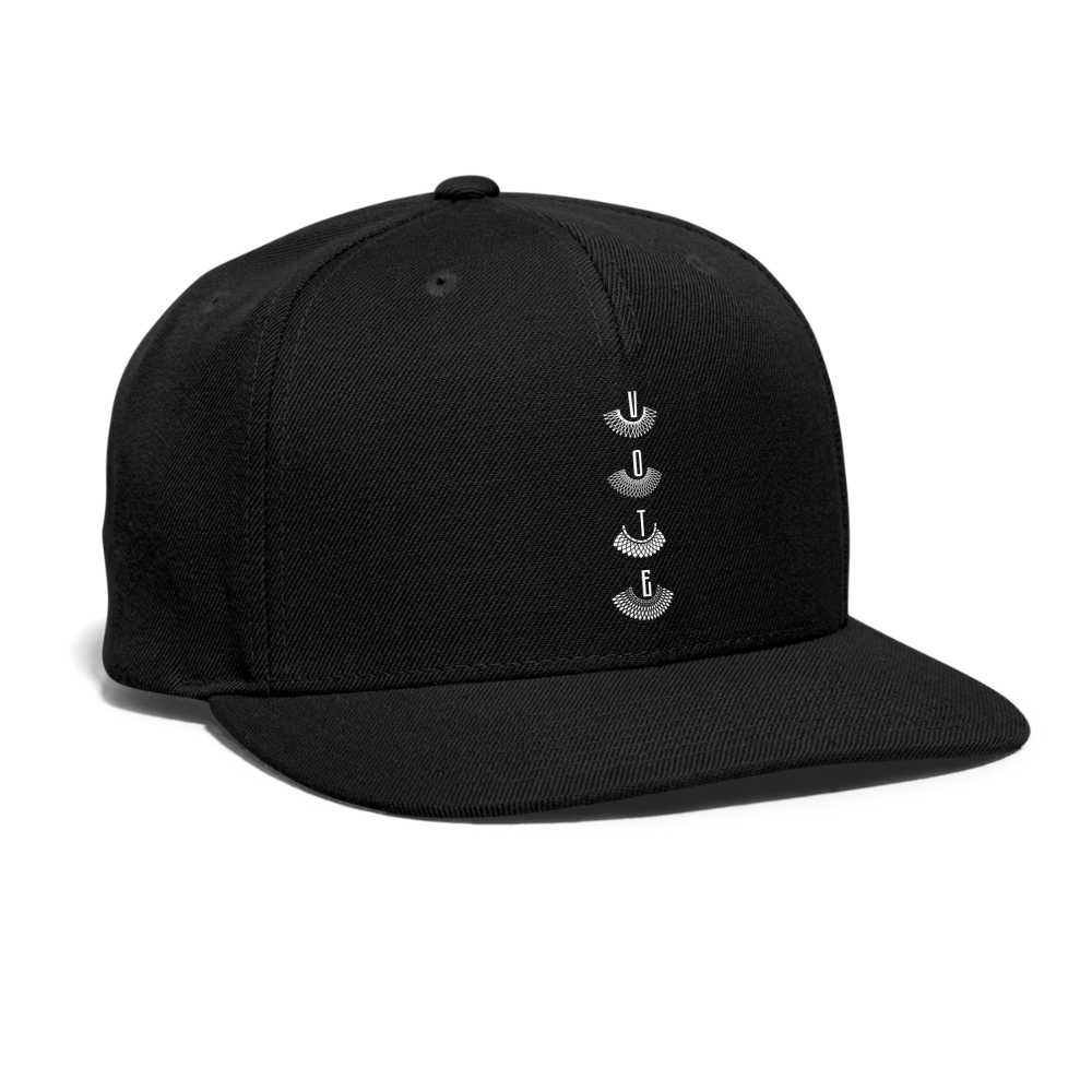 VOTE RBG Snapback Baseball Cap - black