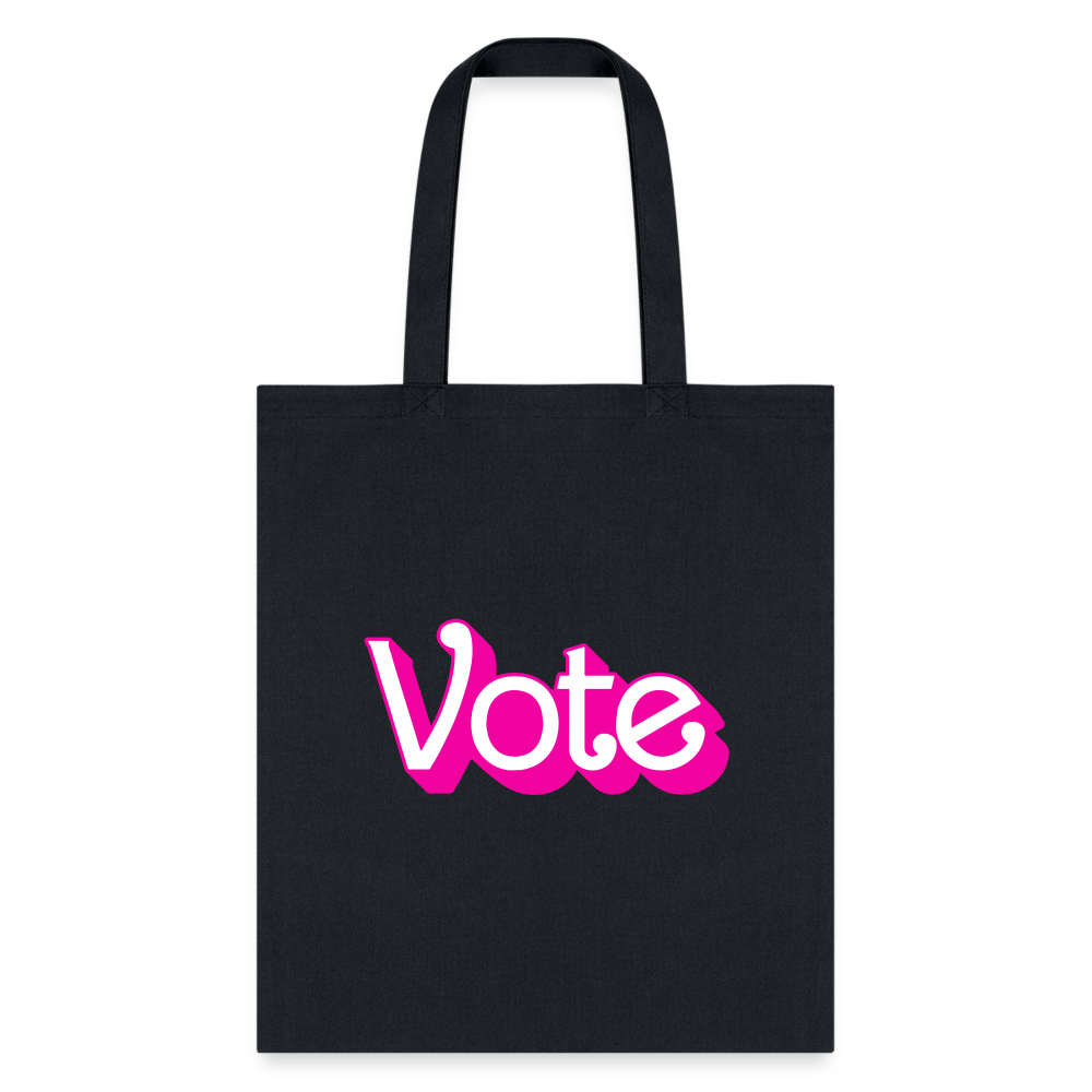 VOTE PINK- Tote Bag - black