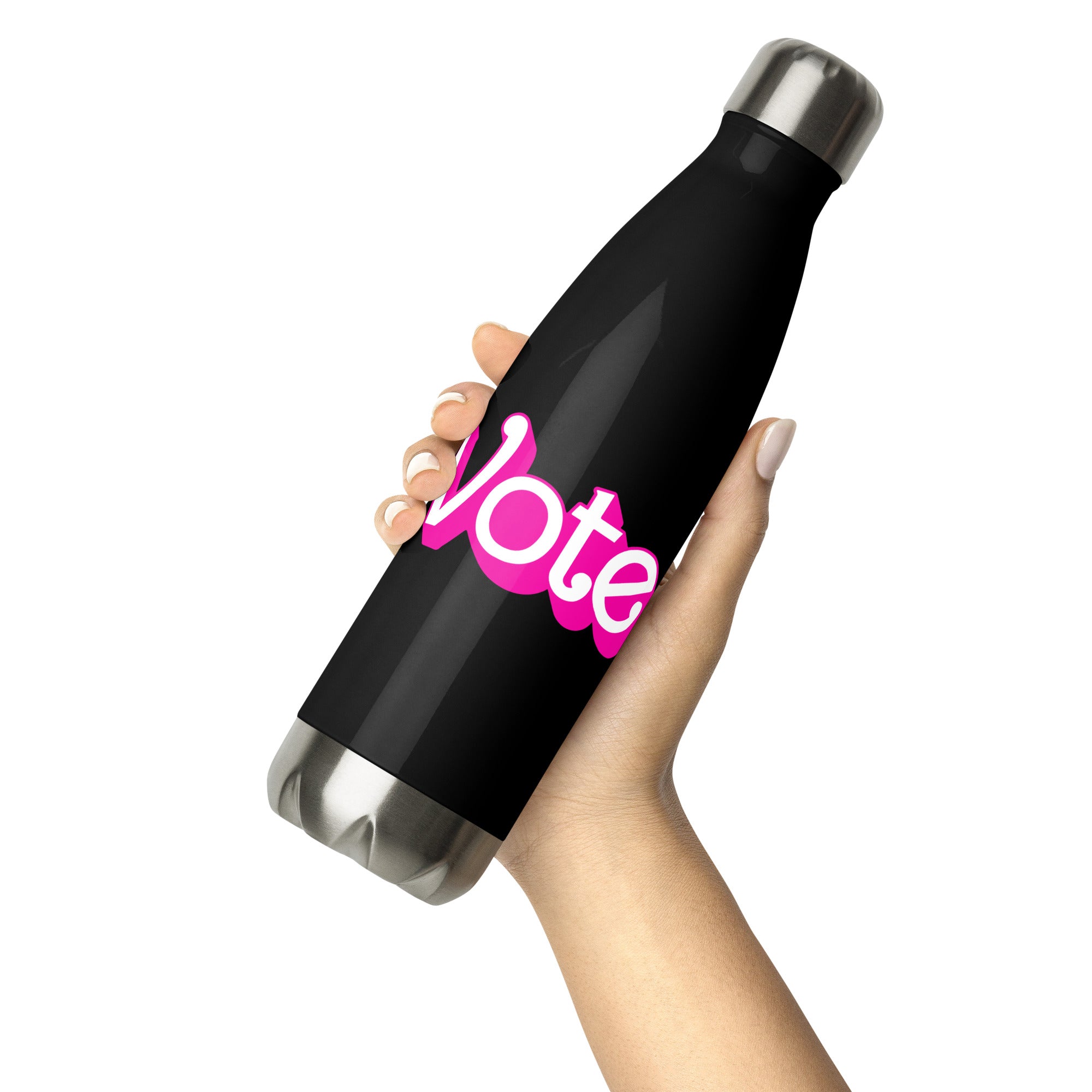 VOTE PINK- Stainless Steel Water Bottle