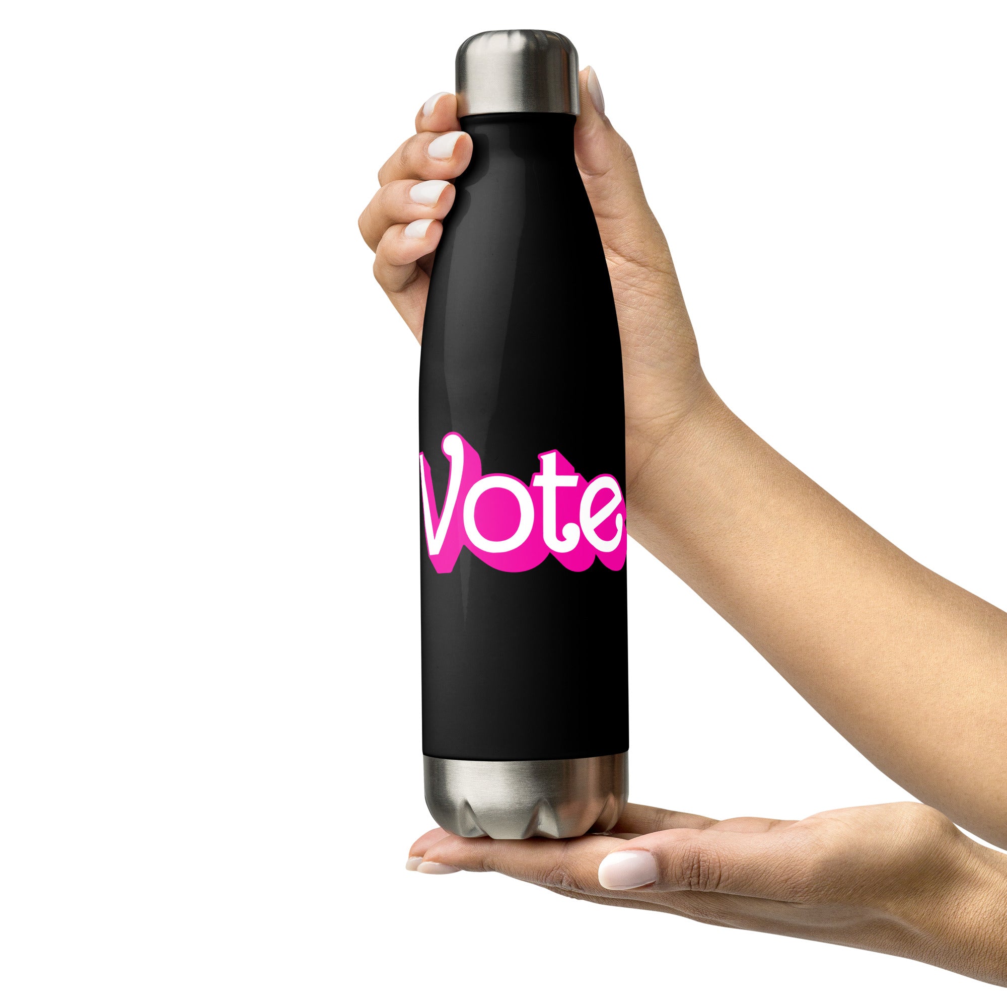 VOTE PINK- Stainless Steel Water Bottle