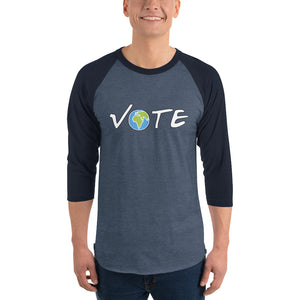 Vote Earth - baseball shirt
