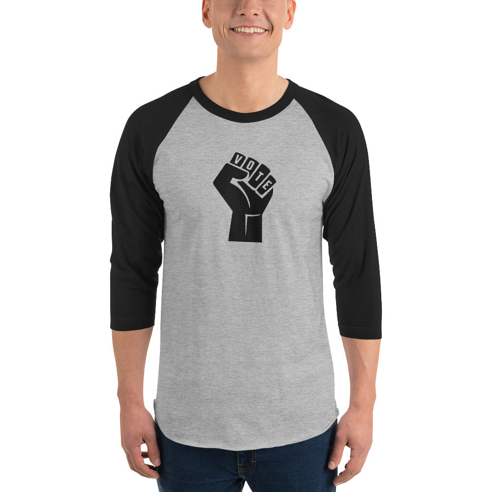 VOTE POWER- 3/4 Sleeve Raglan Shirt