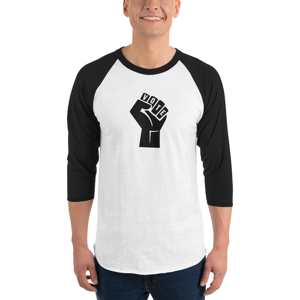 VOTE POWER- 3/4 Sleeve Raglan Shirt