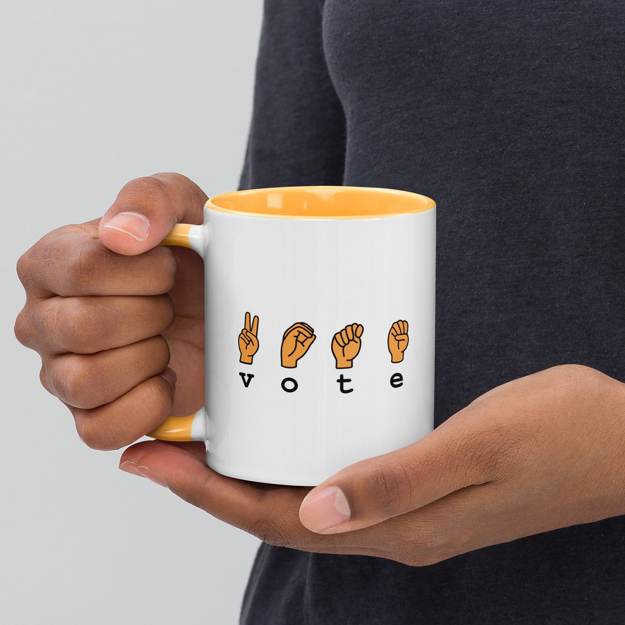 VOTE SIGN- Mug With Color Inside