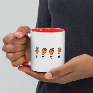 VOTE SIGN- Mug With Color Inside