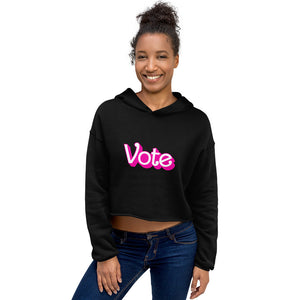 VOTE PINK- Crop Hoodie