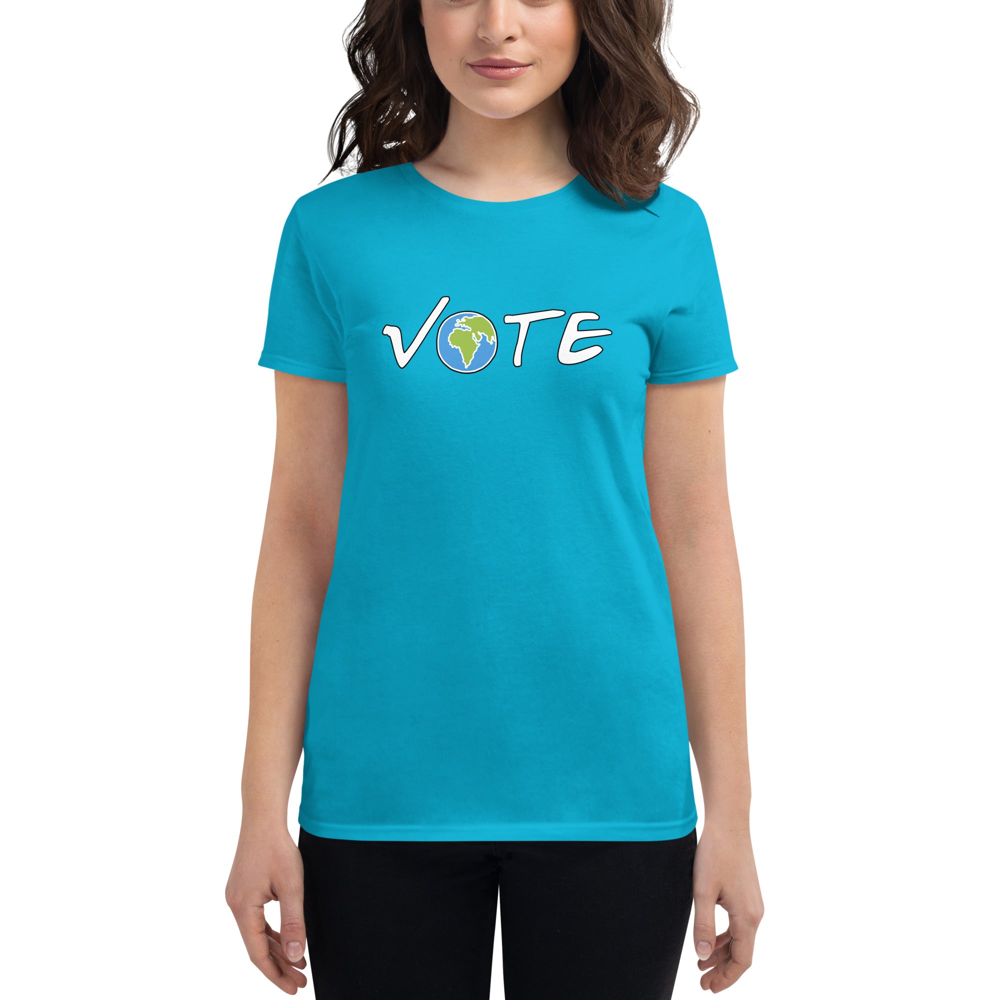 VOTE EARTH- Women's short sleeve t-shirt