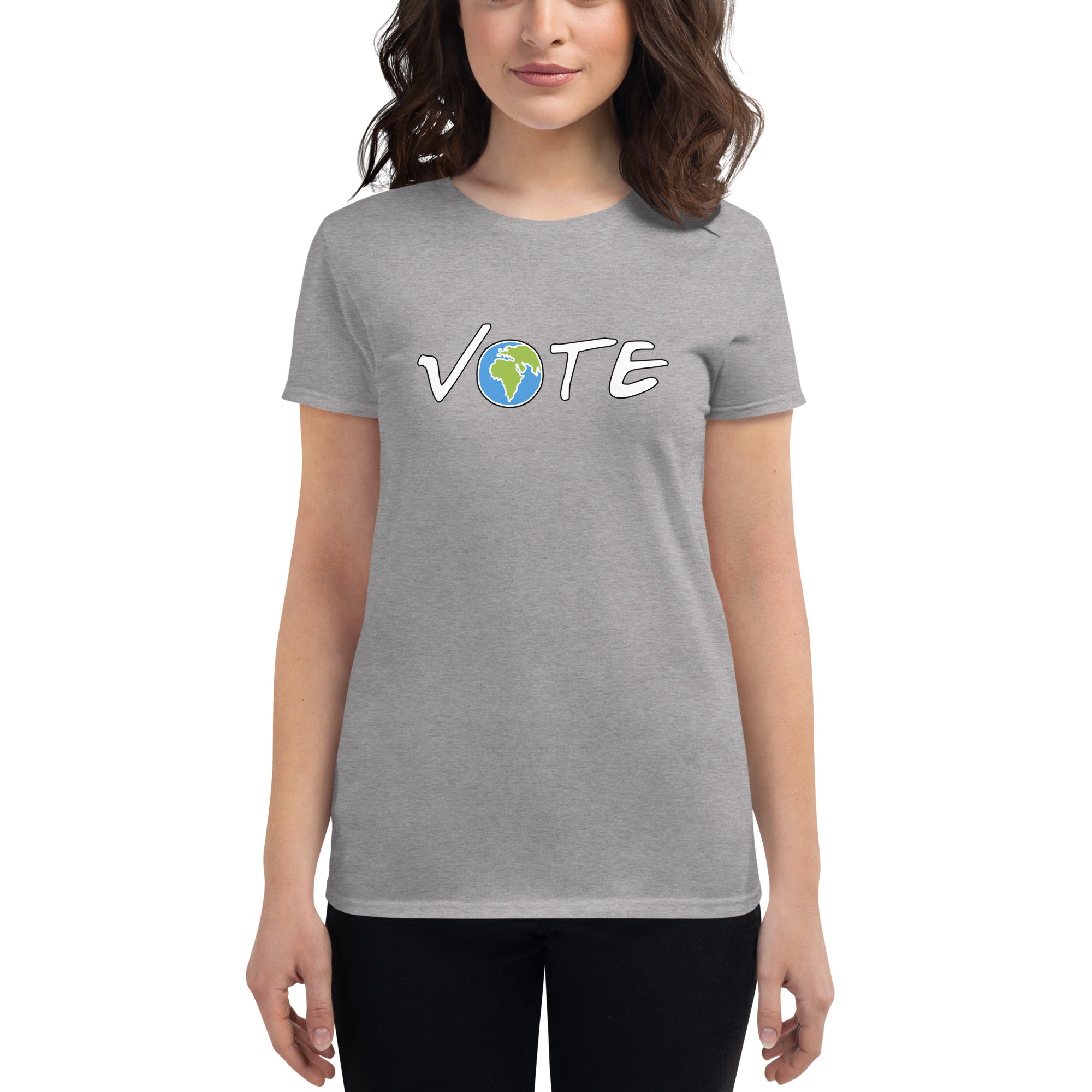 VOTE EARTH- Women's short sleeve t-shirt