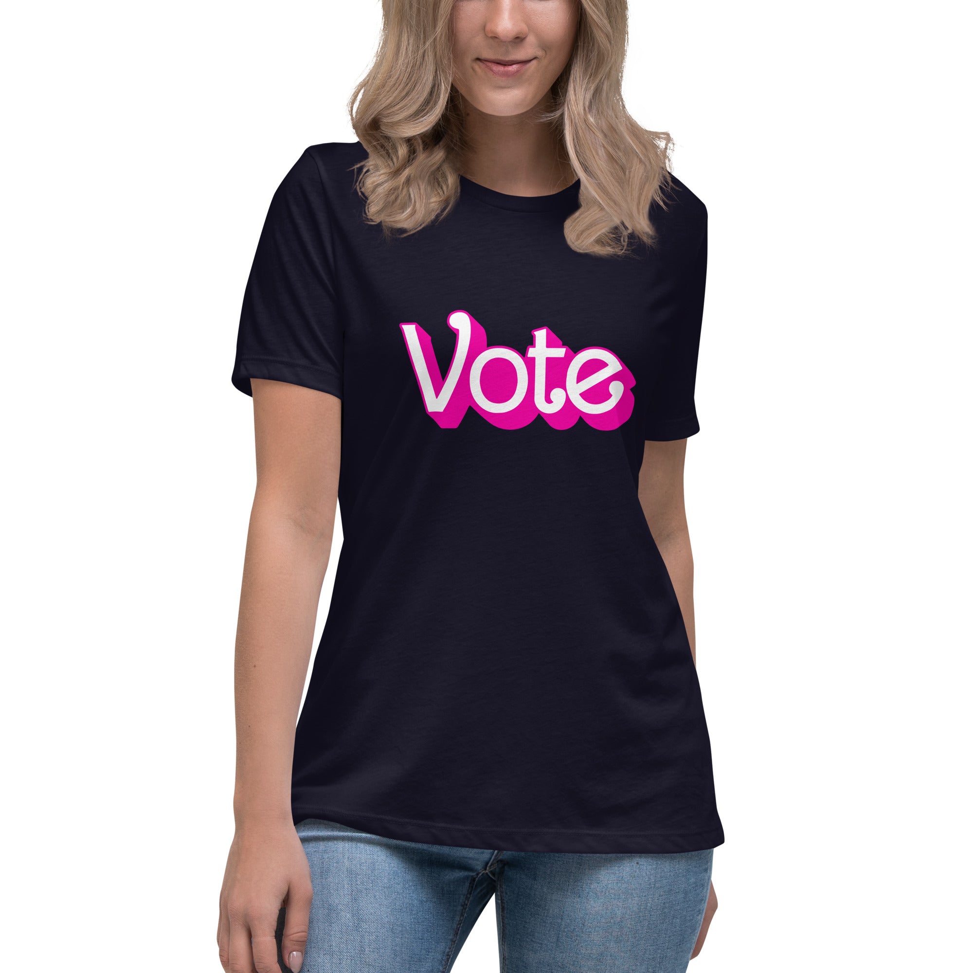 VOTE PINK- Women's Relaxed T-Shirt