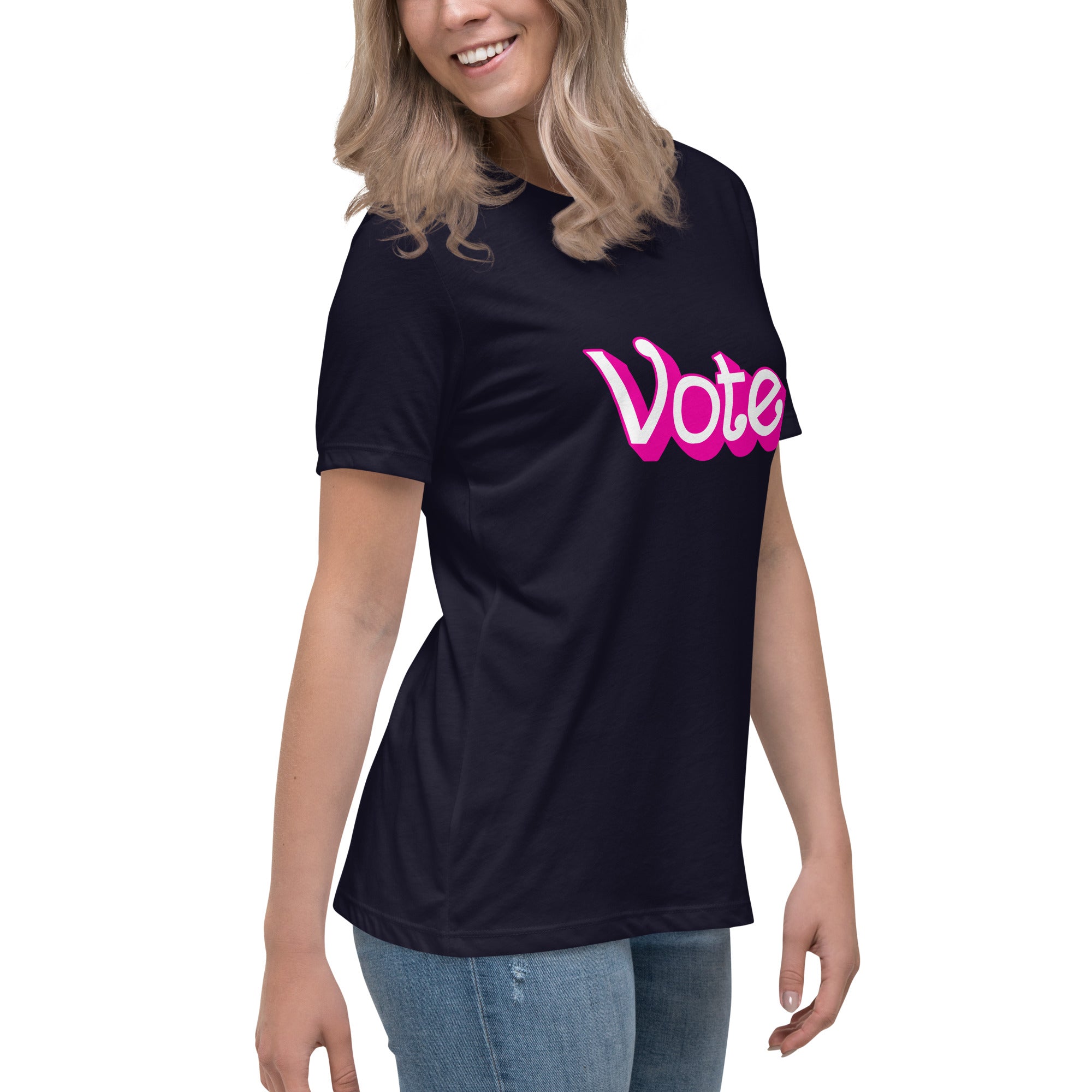 VOTE PINK- Women's Relaxed T-Shirt