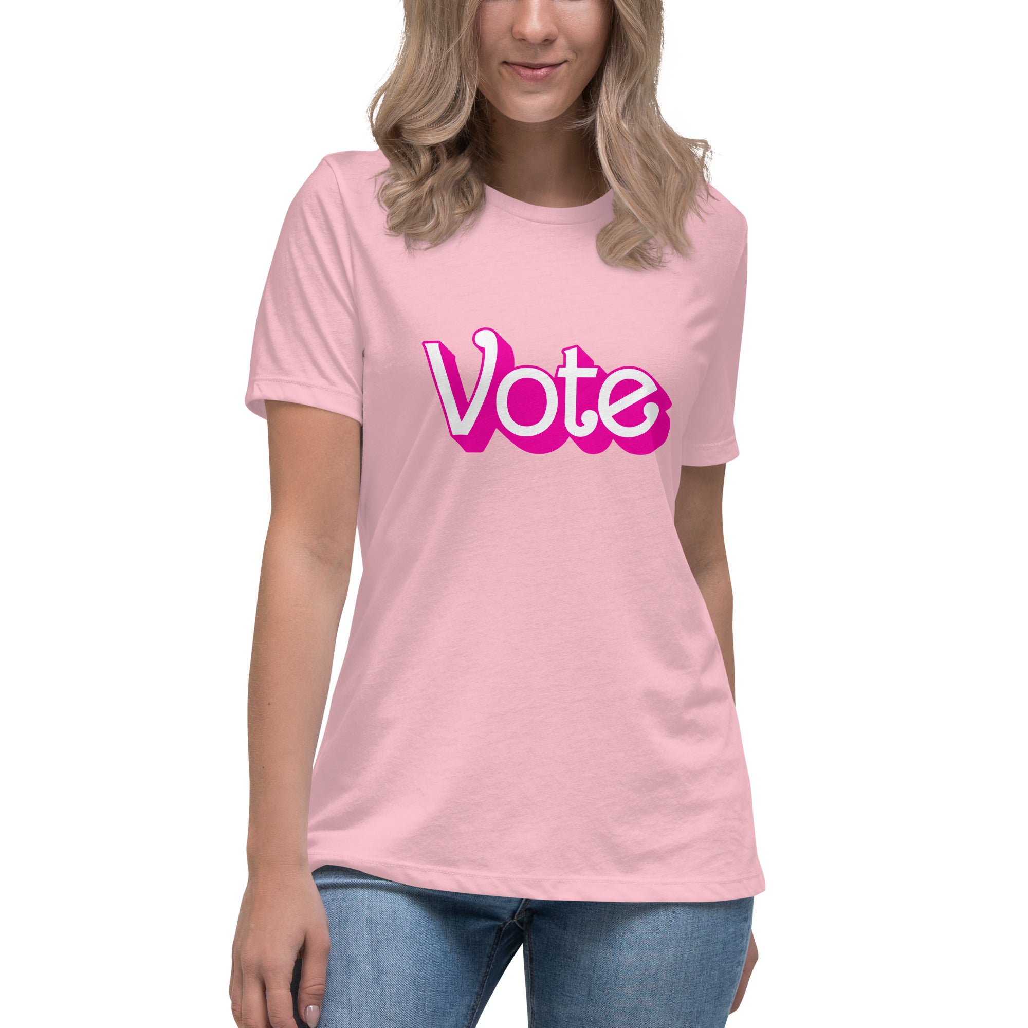 VOTE PINK- Women's Relaxed T-Shirt