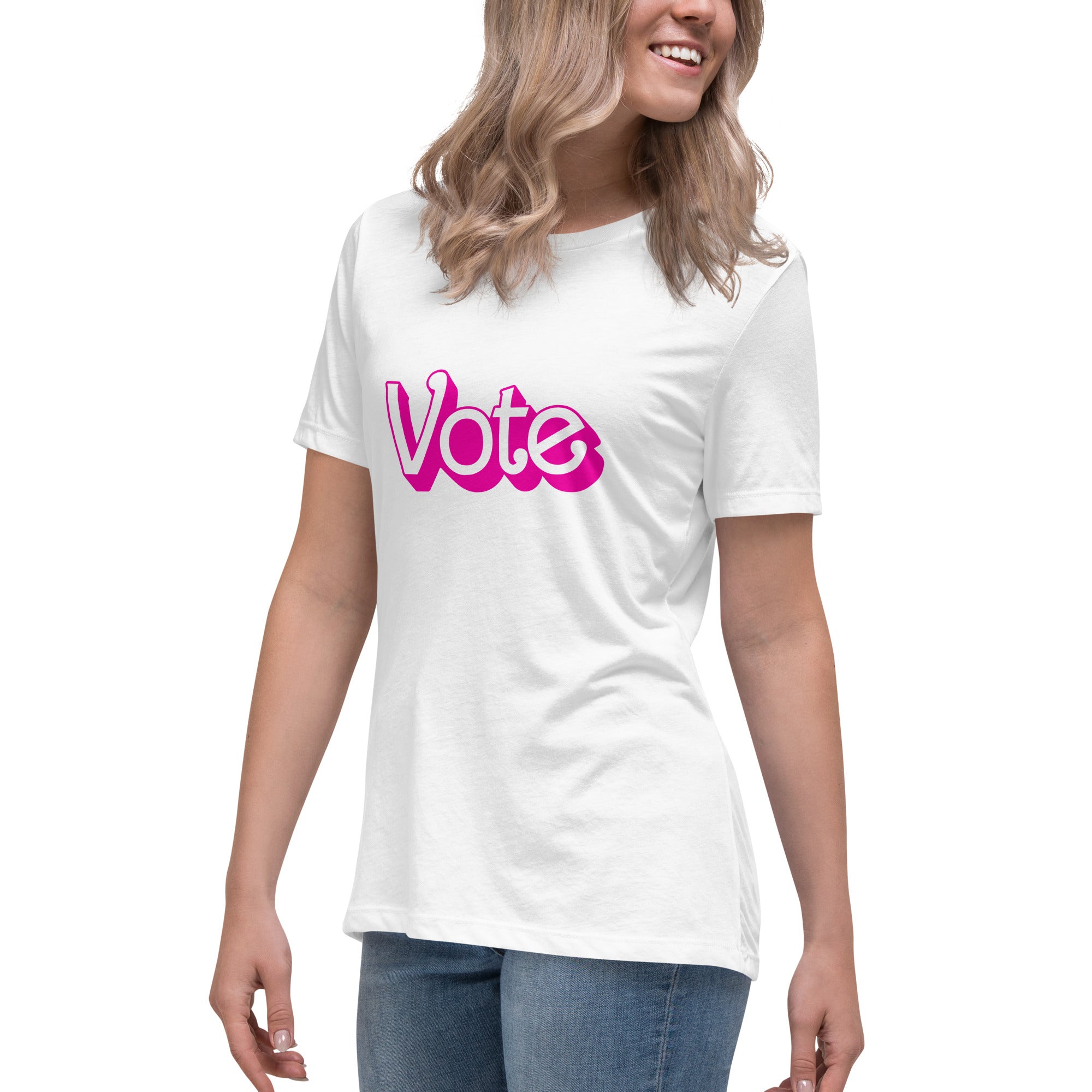 VOTE PINK- Women's Relaxed T-Shirt