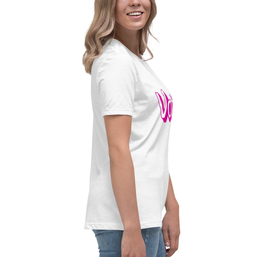 VOTE PINK- Women's Relaxed T-Shirt