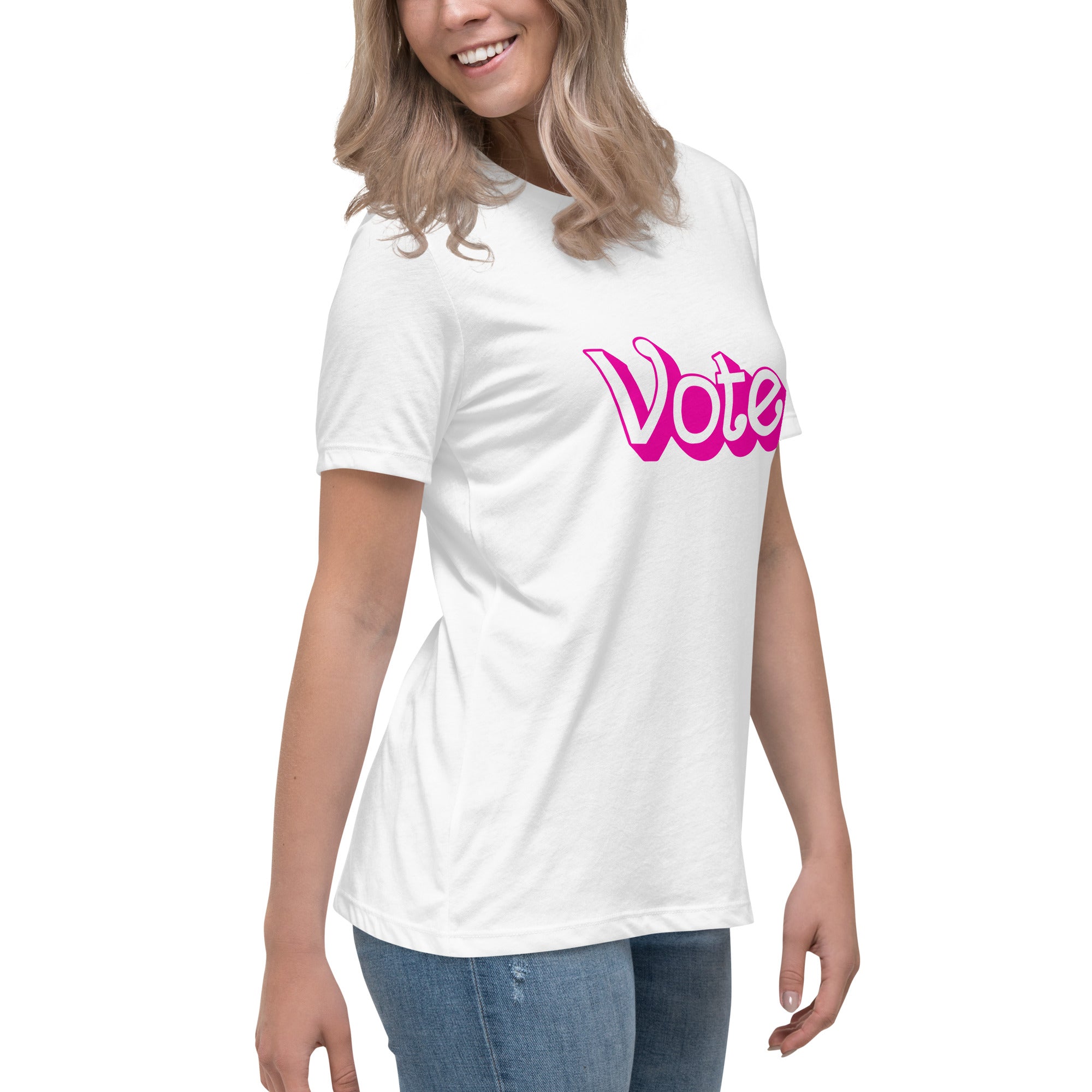 VOTE PINK- Women's Relaxed T-Shirt