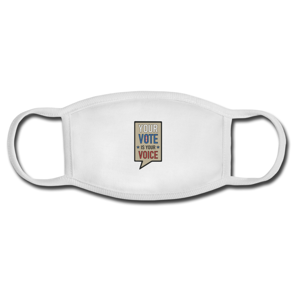 Your Vote is Your Voice - Mask - white/white