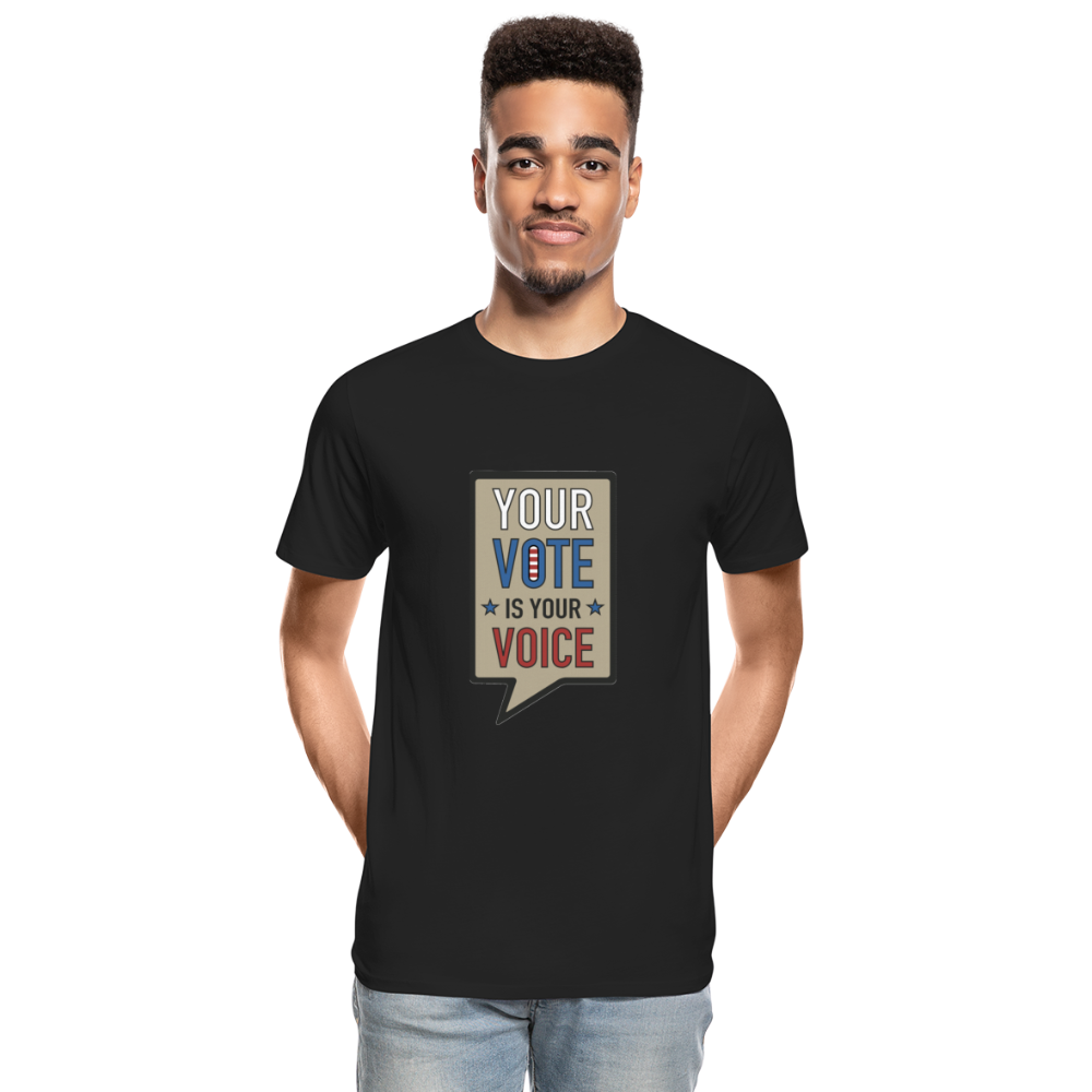 Your Vote is Your Voice - Men’s Premium Organic T-Shirt - black