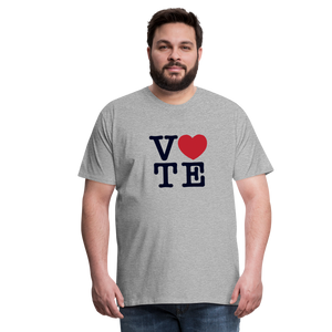 Vote Love - Men's Premium T-Shirt - heather gray
