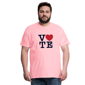 Vote Love - Men's Premium T-Shirt - pink