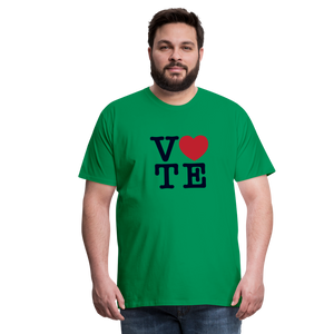 Vote Love - Men's Premium T-Shirt - kelly green