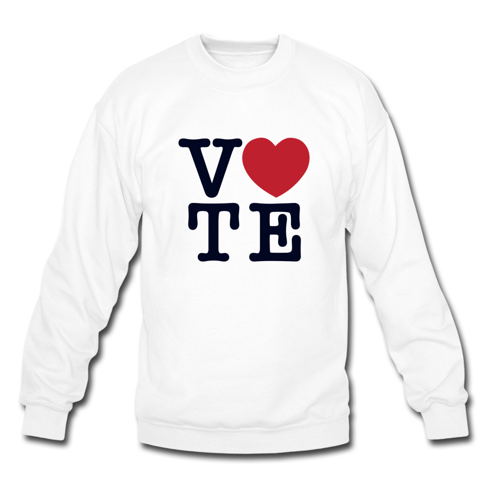 Vote Love - Crewneck Sweatshirt - white