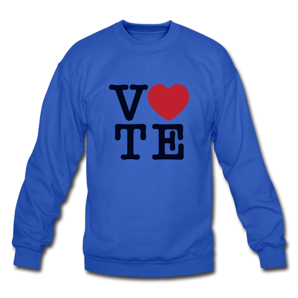 Vote Love - Crewneck Sweatshirt - royal blue