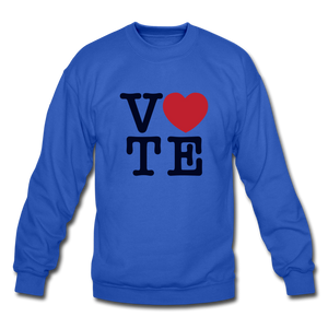Vote Love - Crewneck Sweatshirt - royal blue
