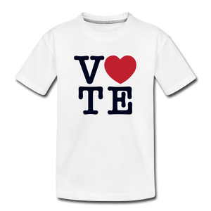 Vote Love - Kids' Premium T-Shirt - white