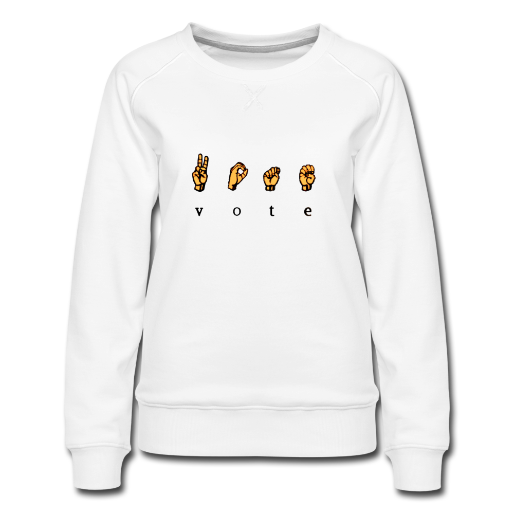 Sign - Women’s Premium Sweatshirt - white