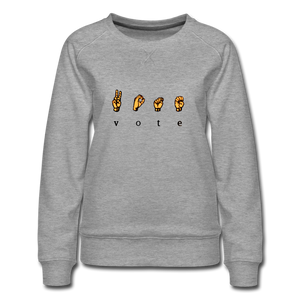 Sign - Women’s Premium Sweatshirt - heather gray