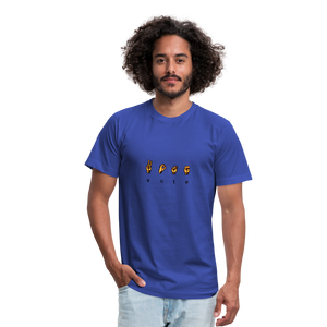 Sign - Unisex Jersey T-Shirt by Bella + Canvas - royal blue