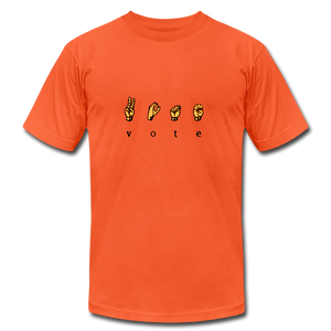 Sign - Unisex Jersey T-Shirt by Bella + Canvas - orange