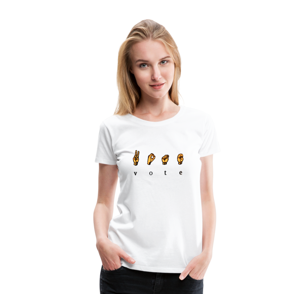 Sign - Women’s Premium T-Shirt - white