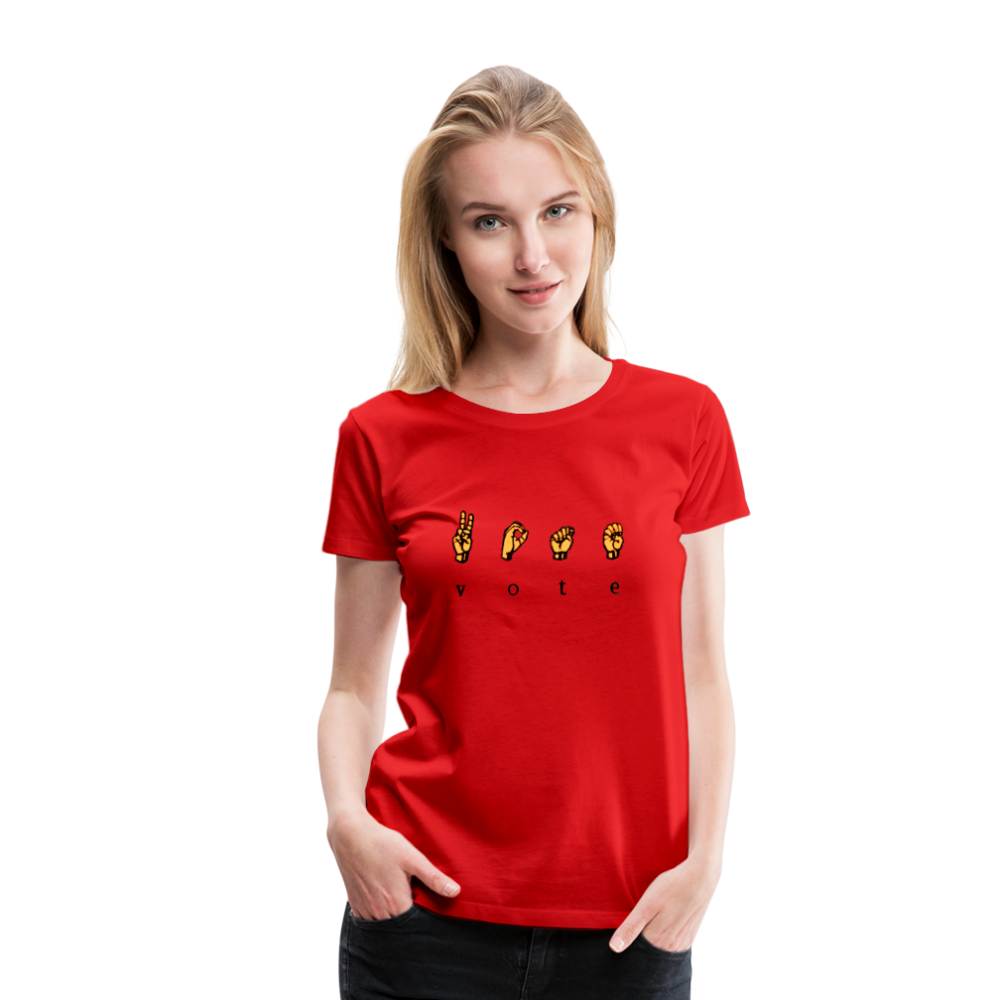 Sign - Women’s Premium T-Shirt - red
