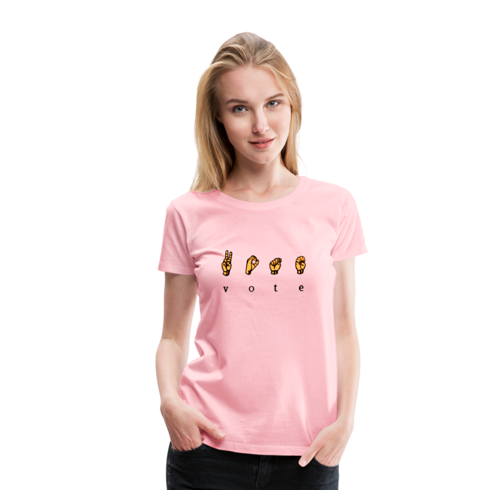 Sign - Women’s Premium T-Shirt - pink