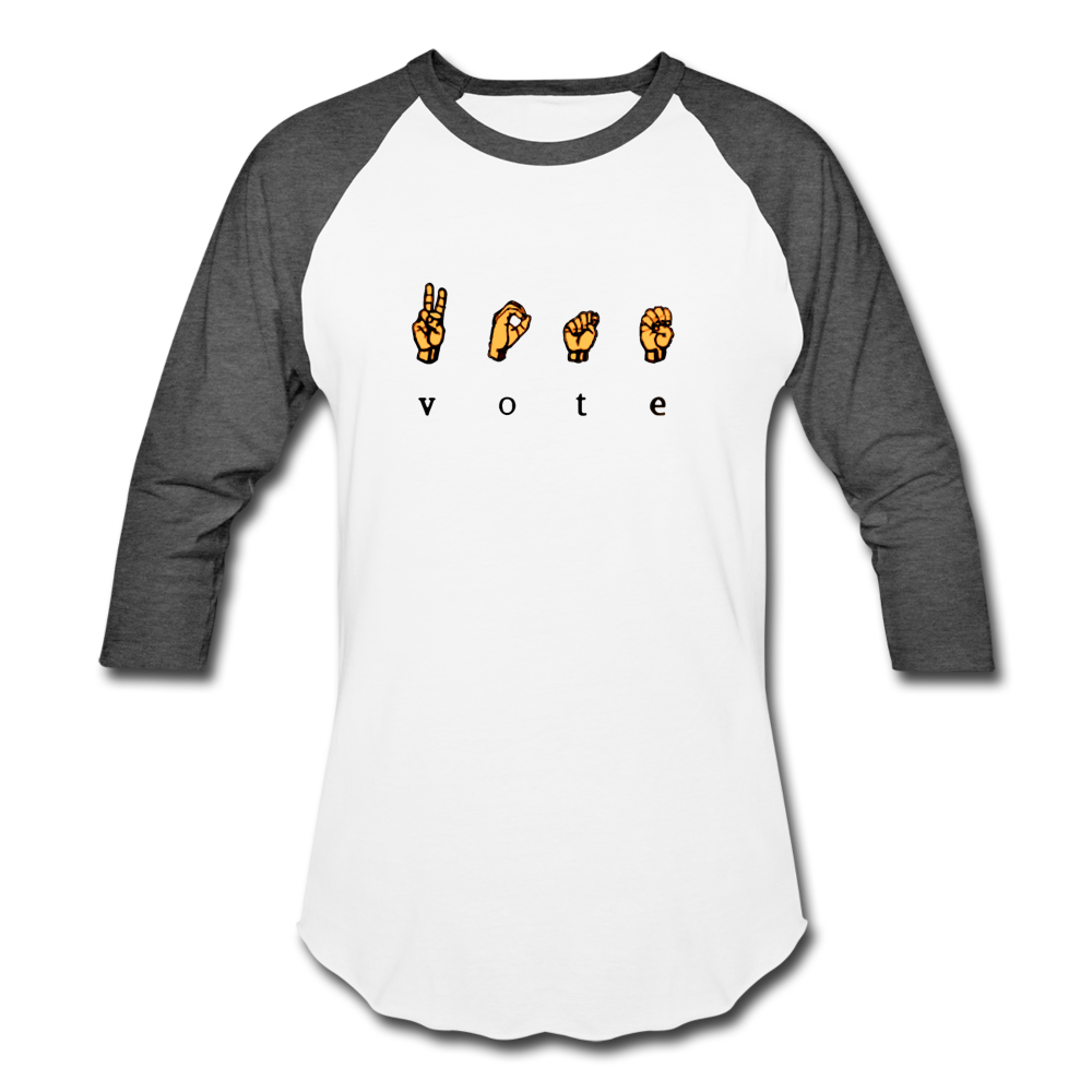 Sign - Baseball T-Shirt - white/charcoal