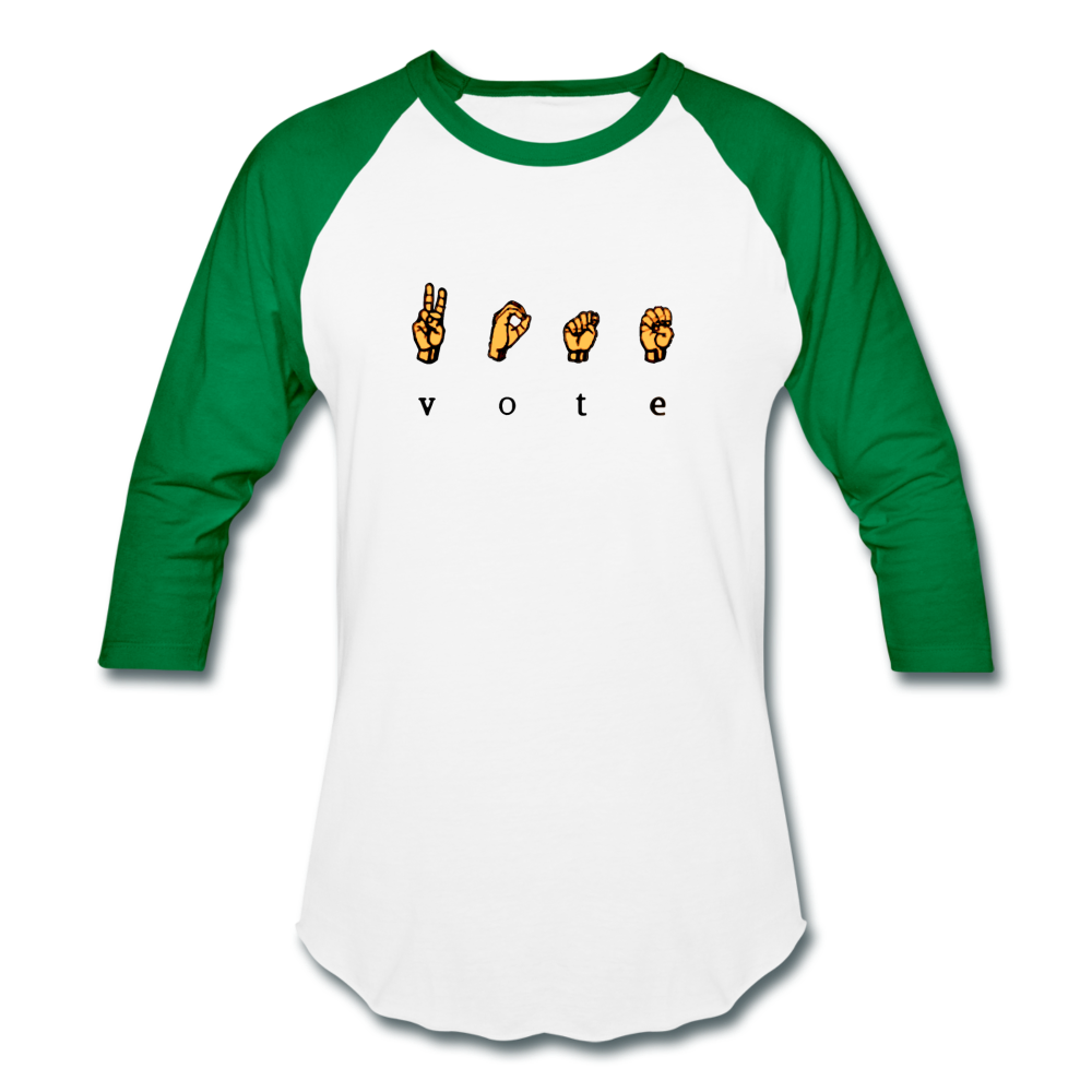 Sign - Baseball T-Shirt - white/kelly green