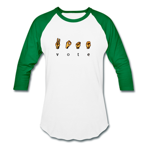 Sign - Baseball T-Shirt - white/kelly green