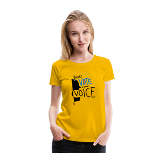 Shout - Women’s Premium T-Shirt - sun yellow