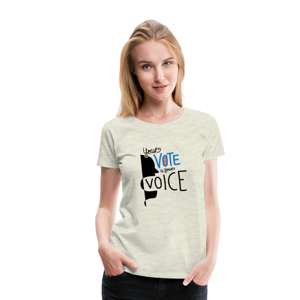 Shout - Women’s Premium T-Shirt - heather oatmeal
