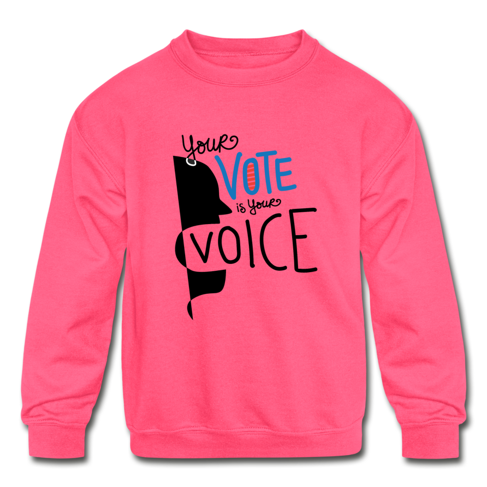 Shout - Kids' Crewneck Sweatshirt - neon pink