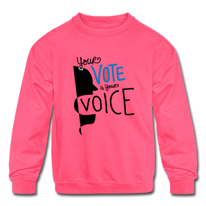 Shout - Kids' Crewneck Sweatshirt - neon pink