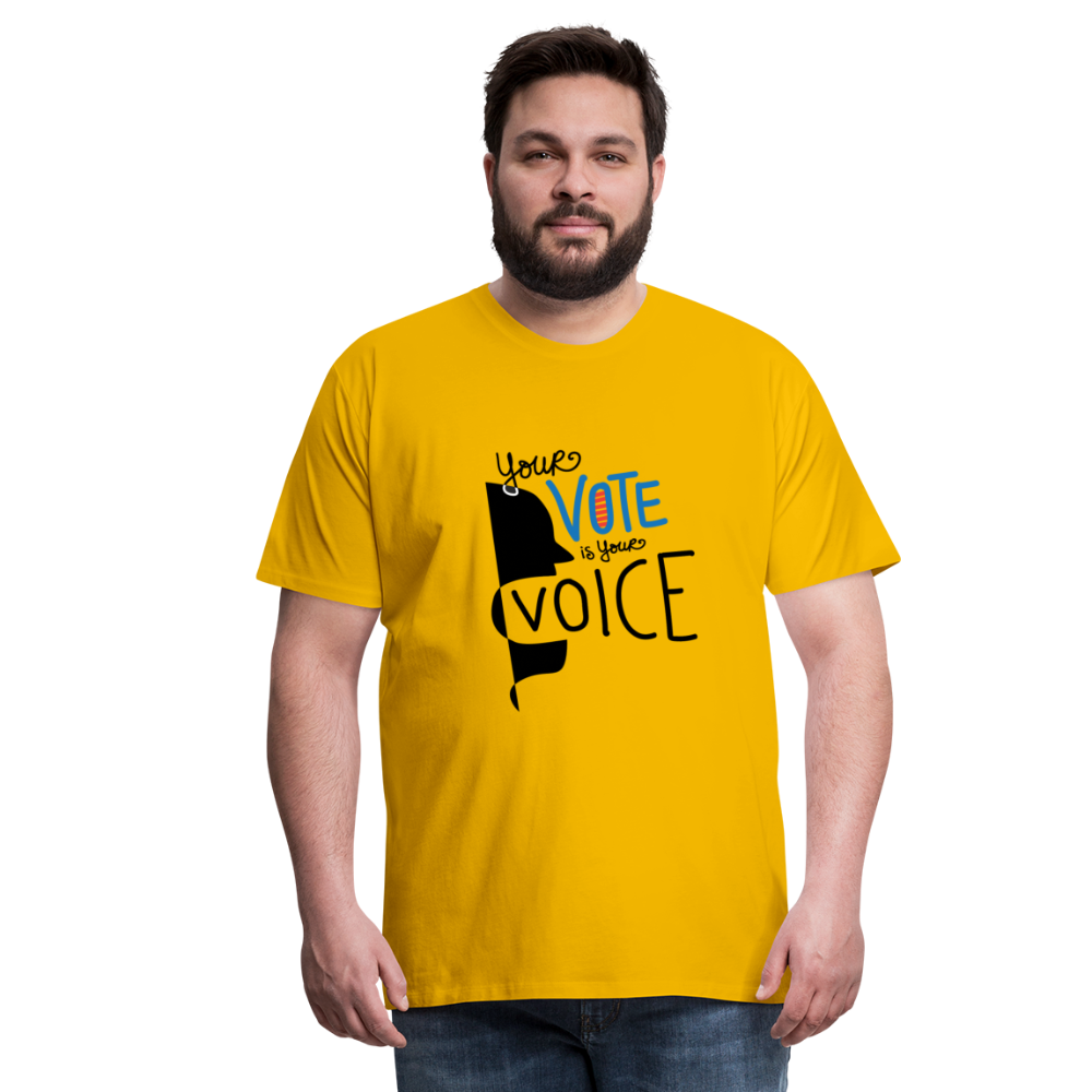 Shout - Men's Premium T-Shirt - sun yellow
