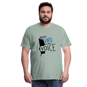 Shout - Men's Premium T-Shirt - steel green