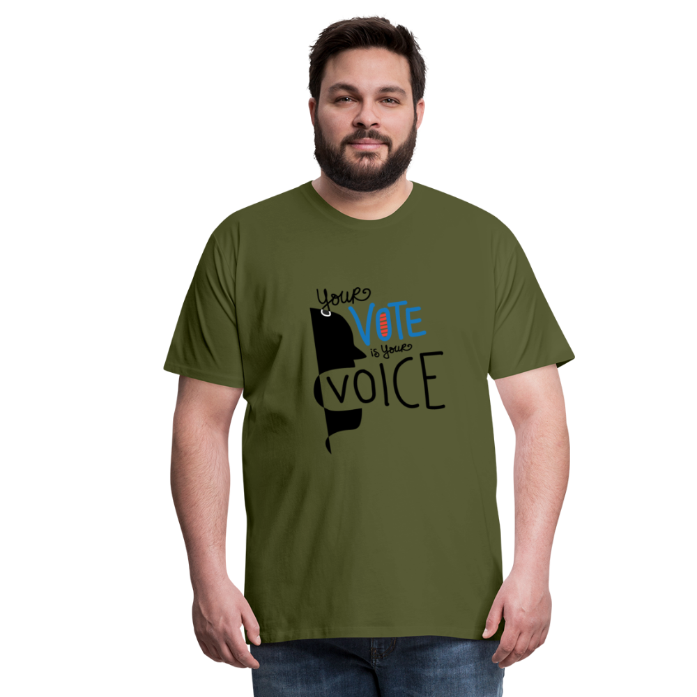 Shout - Men's Premium T-Shirt - olive green
