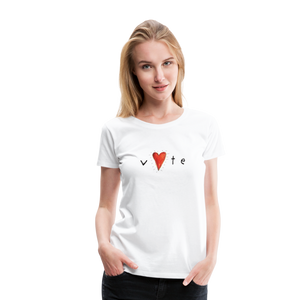 Heartbeat - Women’s Premium T-Shirt - white