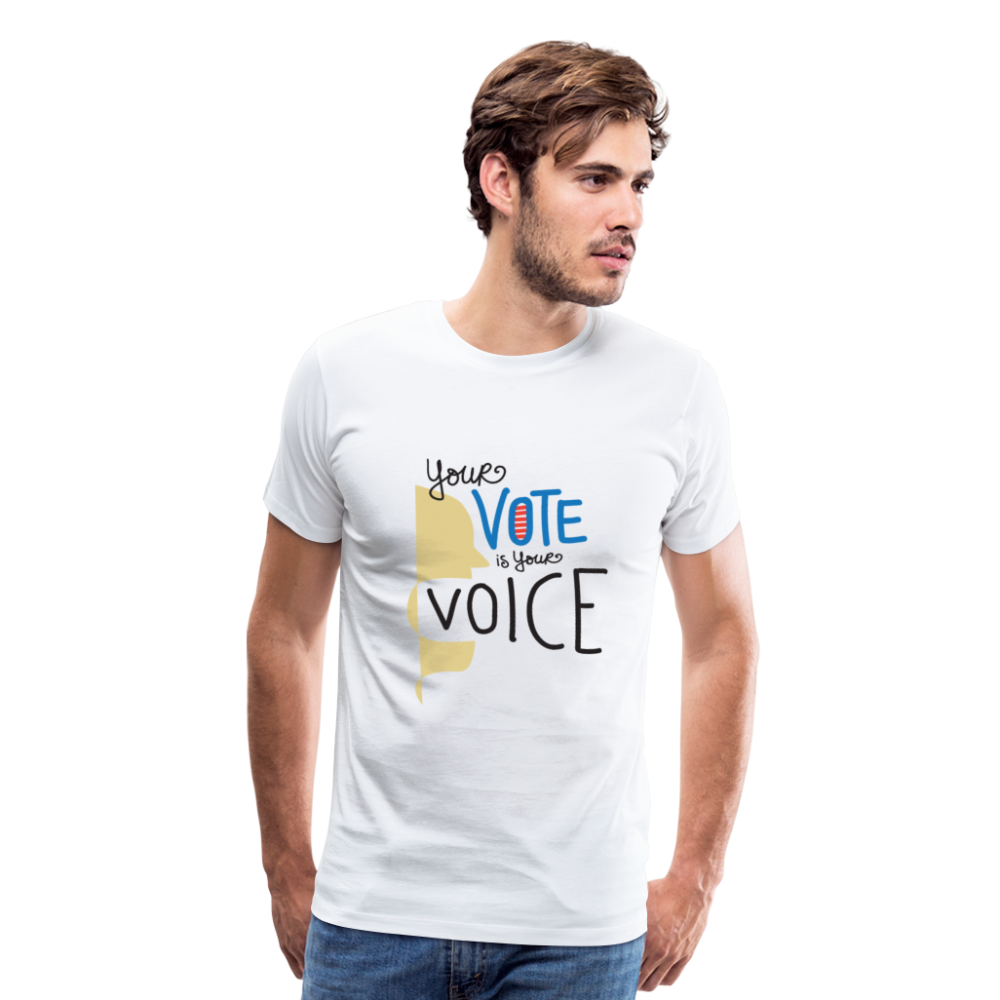 Shout II - Men's Premium T-Shirt - white