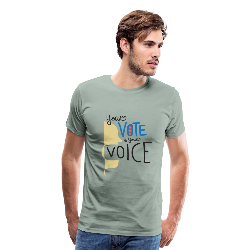 Shout II - Men's Premium T-Shirt - steel green