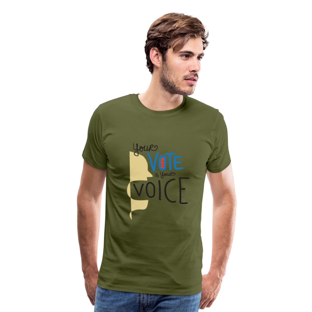 Shout II - Men's Premium T-Shirt - olive green