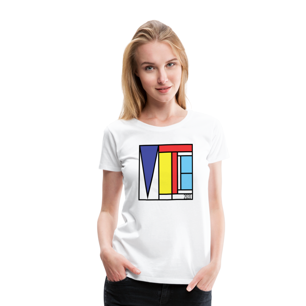 Vote Art - Women’s Premium T-Shirt - white